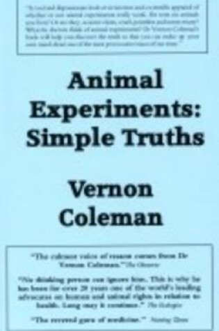 Cover of Animal Experiments Simple Truths