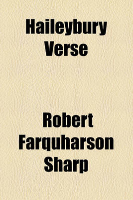 Book cover for Haileybury Verse