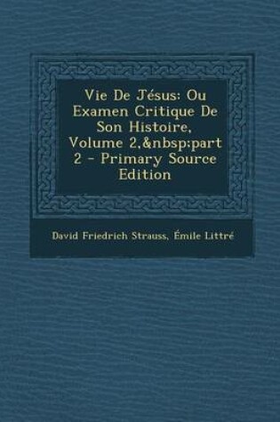 Cover of Vie de Jesus