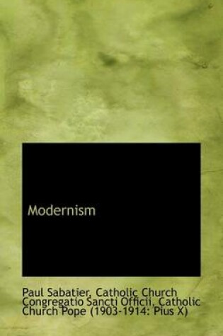 Cover of Modernism