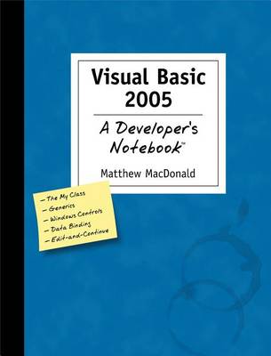 Book cover for Visual Basic 2005: A Developer's Notebook