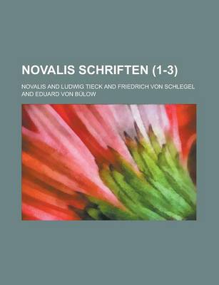 Book cover for Novalis Schriften (1-3)