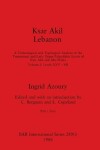 Book cover for Ksar Akil Lebanon, Part i