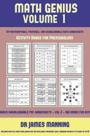 Cover of Activity Books for Preschoolers (Math Genius Vol 1)