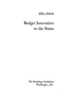 Book cover for Budget Innovation in the States