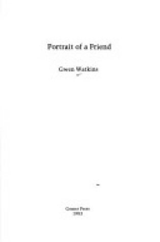 Cover of Portrait of a Friend