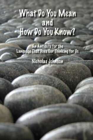 Cover of What Do You Mean and How Do You Know?: An Antidote for Te Language That Does Our Thinking for Us