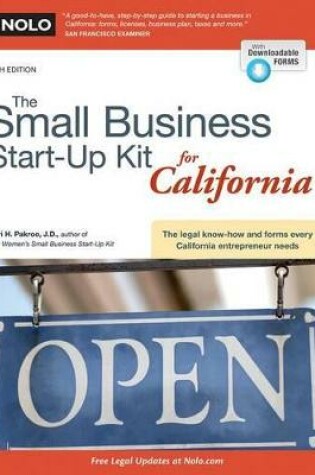Cover of The Small Business Start-Up Kit for California