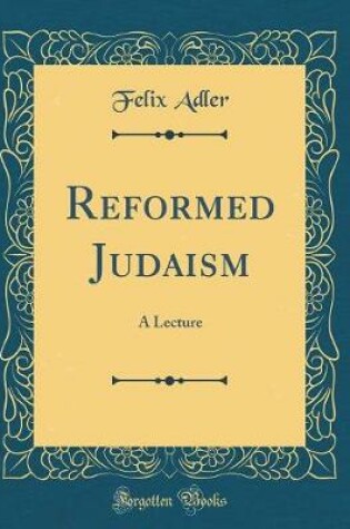 Cover of Reformed Judaism