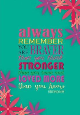Book cover for Always Remember (You Are) - A Journal (College Rule-Teal)