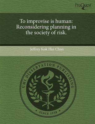 Book cover for To Improvise Is Human