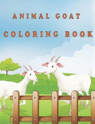 Book cover for Animal goat Coloring Book