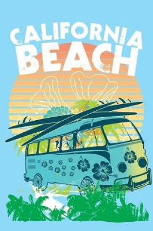 Cover of California Beach Dot Grid Style Notebook