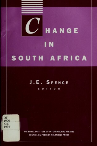 Cover of Change in South Africa