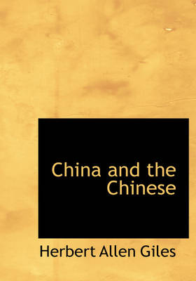 Book cover for China and the Chinese