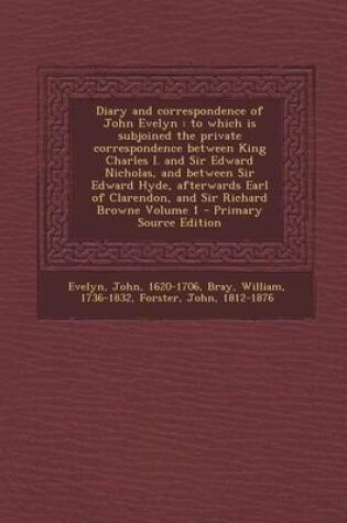 Cover of Diary and Correspondence of John Evelyn