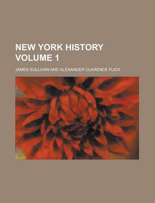 Book cover for New York History Volume 1