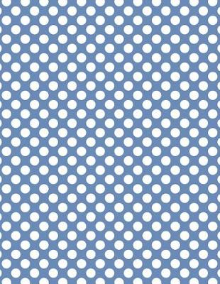 Book cover for Polka Dots - Blue-Gray 101 - Lined Notebook With Margins 8.5x11