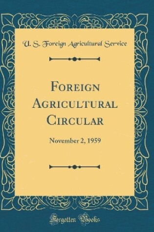 Cover of Foreign Agricultural Circular