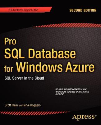 Book cover for Pro SQL Database for Windows Azure
