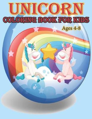 Book cover for Unicorn Coloring Book