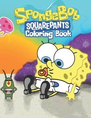 Book cover for spongebob squarepants coloring book