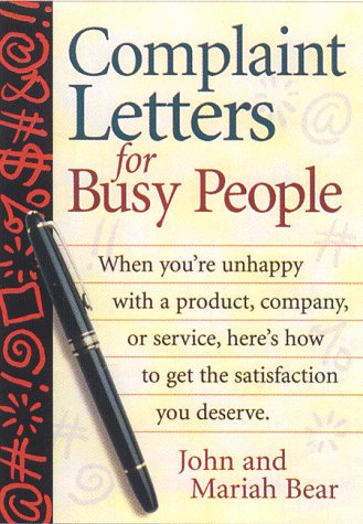 Book cover for Complaint Letters for Busy People