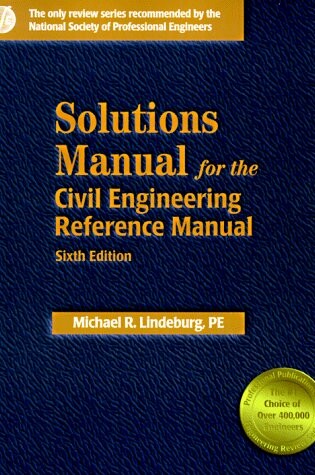 Cover of Solutions Manual for the Civil Engineering Reference Manual