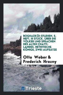 Book cover for Boghazkoei-Studien