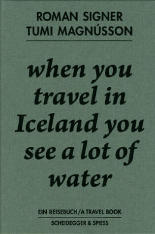 Cover of When You Travel in Iceland You See a Lot of Water