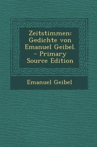 Cover of Zeitstimmen