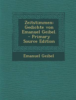 Book cover for Zeitstimmen