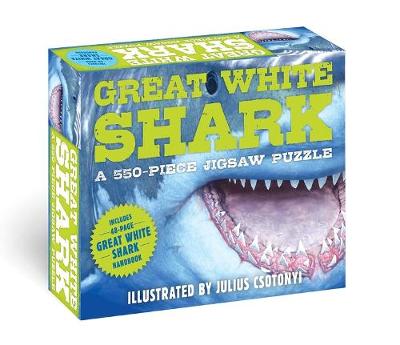 Book cover for The Great White Shark 500-Piece Jigsaw Puzzle & Book