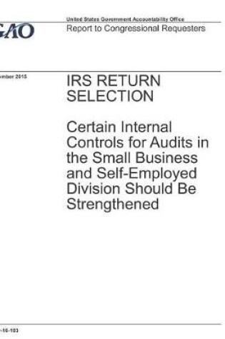 Cover of IRS Return Selection