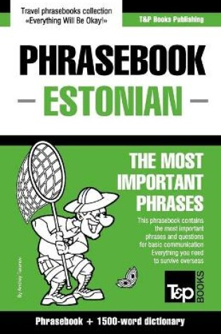Cover of English-Estonian phrasebook & 1500-word dictionary