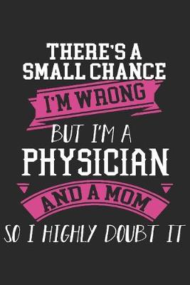 Book cover for There's a small chance i'm wrong but i'm a physician and a mom so i highly doubt it