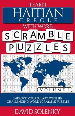 Book cover for Learn Haitian Creole with Word Scramble Puzzles Volume 1