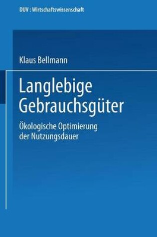 Cover of Langlebige Gebrauchsgüter