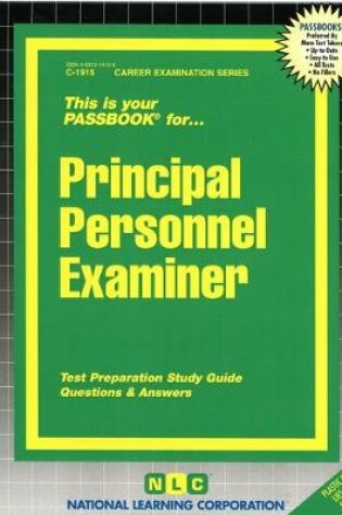 Cover of Principal Personnel Examiner