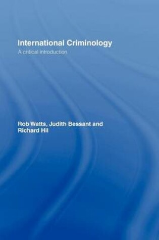 Cover of International Criminology: A Critical Introduction