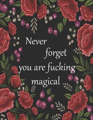 Book cover for Never forget you are fucking magical