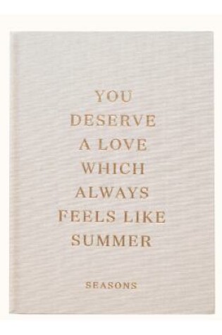 Cover of You Deserve A Love Which Always Feels Like Summer