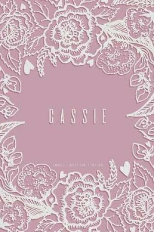 Cover of Cassie. Dusty Pink Dot Grid Journal