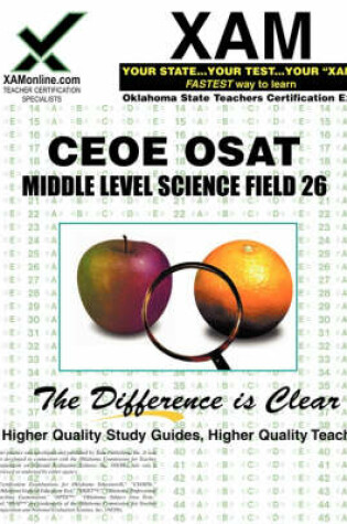 Cover of Ceoe Osat Middle Level Science Field 26 Teacher Certification Test Prep Study Guide