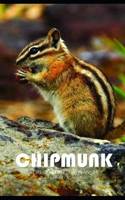 Book cover for Chipmunk Note Monthly 2020 Planner 12 Month Calendar