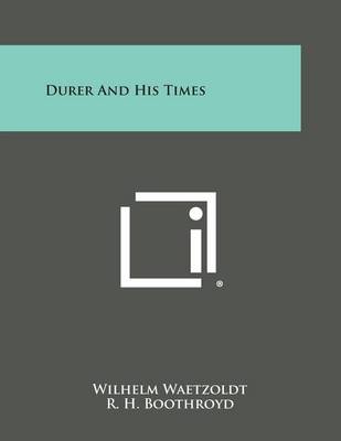 Book cover for Durer and His Times