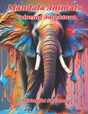 Book cover for Mandala Animals Coloring Adventure