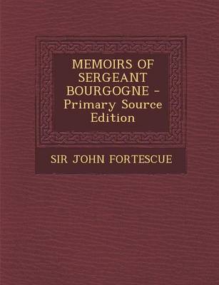Book cover for Memoirs of Sergeant Bourgogne