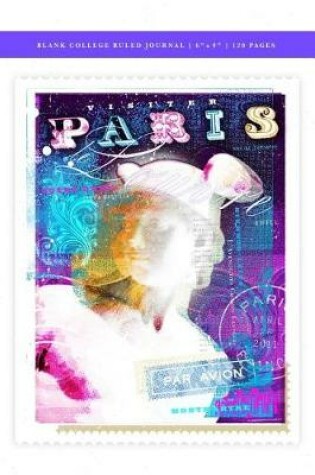 Cover of Paris Poster - Hermes Blank College Ruled Journal 6x9