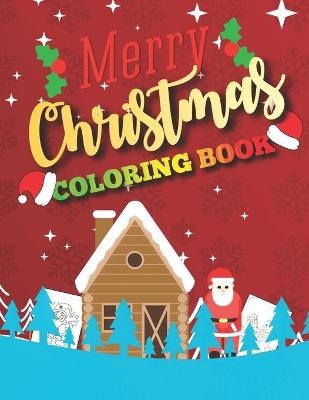 Book cover for merry christmas coloring book